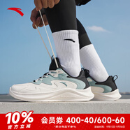 安踏（ANTA）【凌云】安踏男鞋運動鞋男革面保暖輕質(zhì)跑步鞋戶外慢跑 【革面】象牙白/黑/灰霧藍(lán)-3 39