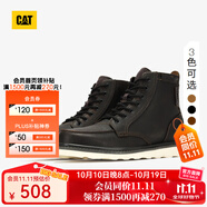 CAT卡特馬丁靴工裝靴男鞋經(jīng)典款BRAVADO輕戶外復古時尚牛皮機車靴 黑色P712947 40