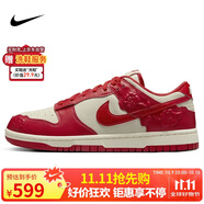 耐克NIKE板鞋女休閑鞋 DUNK緩震舒適運動鞋 HF1986-100紅色37.5