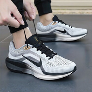 耐克（NIKE）男鞋 25秋新款A(yù)IR緩震跑鞋運(yùn)動(dòng)鞋透氣休閑鞋比賽競(jìng)速訓(xùn)練跑步鞋 【全掌AIR緩震】100-太空灰 /曬圖-10 42 (內(nèi)長(zhǎng)265mm)