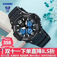 卡西歐（CASIO） 男表女表卡西歐手表男女情侶表學(xué)生時(shí)尚運(yùn)動(dòng)表太陽能雙顯電子表 MCW-100H-1A2VDF多啦A夢