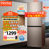 奧馬（Homa）242升風冷無霜大容量雙開門小型電冰箱 兩門二門節(jié)能 小戶型家用租房辦公 家電國家補貼242WH