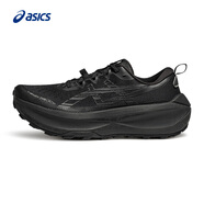 亞瑟士ASICS男子緩震抓地透氣跑步鞋 TRABUCO MAX 4  黑色/黑色 43.5