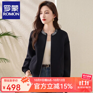 羅蒙（ROMON）外套女棒球服2025春秋新款今年流行小個(gè)子爆款?yuàn)A克上衣短款太空棉 黑色 L
