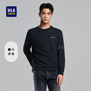 HLA海瀾之家長袖T恤男長袖男HNTAD3W041A 藏青41 S