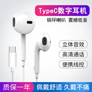 凡銳 耳機(jī)有線入耳式重低音立體聲K歌手機(jī)耳機(jī)游戲適用于榮耀oppo華為小米vivo一加真我 x30白色-TypeC數(shù)字接口