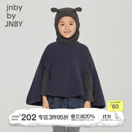 jnby by JNBY江南布衣童裝冬綿羊毛毛衣套頭斗篷型蝙蝠袖可愛女童兒童1N031109 422灰藍(lán) 110 cm