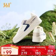 361°運動男鞋秋冬季學(xué)生復(fù)古厚底增高小白休閑板鞋子男672426611-3
