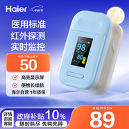 海爾（Haier）血氧儀指夾式醫(yī)用級家用老人心跳心率脈搏血氧飽和度監(jiān)測儀81A1