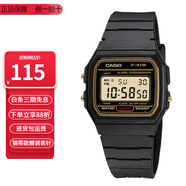 卡西歐（CASIO）小方塊簡約復(fù)古防水電子學(xué)生表男女手表情人節(jié)禮物 F-91WG-9Q