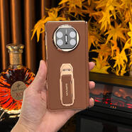 純甲【高端商務(wù)-腕帶旋轉支架】華為matex6手機殼新款超薄親膚防摔后殼matex5保護套x3典藏版經(jīng)典大氣 【摩卡棕】單后殼 華為matex3/典藏版