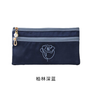 蒲卡儂錢包女長版輕便時尚媽媽款小眾設(shè)計裝手機移動充鑰匙卡零錢包 柏林深藍