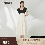 SNIDEL春夏款甜美方領(lǐng)露背高腰荷葉邊公主連衣裙SWFO232255 混合色 均碼 （F）