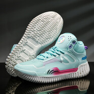 虎頭鷹籃球鞋訓練網(wǎng)面3代彈力2代百搭生運動(dòng)鞋防滑耐磨透氣學(xué)生鞋 綠色 36