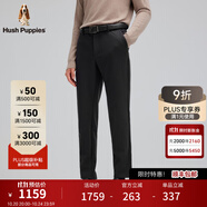 暇步士（Hush Puppies）【豐盈厚實(shí)】男裝冬季蓄熱保暖彈力絨感長褲 霜灰色 38