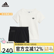 阿迪達斯 （adidas）DISNEY MICKEY MOUSE SHORT TEE SET 運動短袖套裝JD0611 JD0611 104 cm