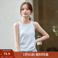 茵曼（INMAN）冰絲清涼內(nèi)搭薄款女裝背心針織衫百搭休閑打底2025夏季新品上衣 白色 M