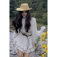 木清清春季新款小個(gè)子茶系網(wǎng)紅感鹽系輕熟穿搭學(xué)院小香風(fēng)兩件套裝裙 象牙白上衣+ 象牙白短褲【韓劇套裝/韓劇兩件套女/ S 【輕熟風(fēng)港味套裝復古chic/小個(gè)子顯高輕奢/別