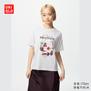 優(yōu)衣庫女裝UT品牌合作系列印花短袖T恤480663 03 灰色 S /155/80A
