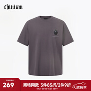 CHINISM【商場同款】CH赤塵草莓印花涼感速干短袖t恤男夏季新款潮流上衣 紫色 M