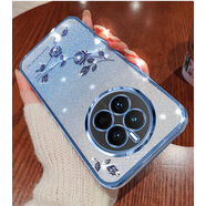 旭杉斯適用華為Mate70閃粉漸變手機(jī)殼Pura80電鍍60水鉆永生花Nova14軟套 遠(yuǎn)峰藍(lán) 暢玩50plus/榮耀paly8T/榮耀X7B/榮