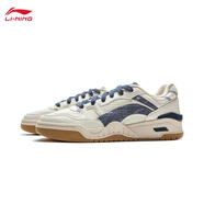 李寧月白熊貓板鞋男鞋華晨宇同款云科技舒適軟彈休閑鞋子黑白運動(dòng)鞋男 【月白2.0】米白色/灰靛藍-12 39