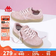KAPPA卡帕女鞋厚底滑板鞋子女2025秋冬新款運(yùn)動(dòng)休閑鞋軟底德訓(xùn)鞋小粉鞋 奶油粉 36