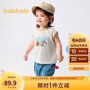 巴拉巴拉寶寶短袖套裝男童夏裝女童洋氣兩件套2025時髦可愛萌209225119202