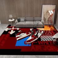 原創(chuàng  )美國時(shí)尚品牌籃球運動(dòng)鞋地毯客廳2025新款男孩臥室大面積全地 美酒紅_ow阿J 300cm*400cm 【送門(mén)墊】