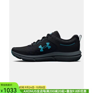 安德瑪（Under Armour）Charged Assert 10男鞋運動鞋跑鞋跑步鞋輕便透氣網(wǎng)面3026175 Black / Blue Surf-003 8=41碼