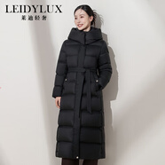 萊迪輕奢品牌羽絨服女中長(cháng)款過(guò)膝2025冬季新款高端大牌加厚保暖外套 黑色（男女同款） L 【建議135-155斤】充絨量326克