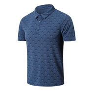 GOLF MODERN高爾夫服裝速干短袖T恤透氣運動男款上衣夏季戶外Golf男裝Polo衫 T2902藏青色 XL
