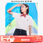 佐丹奴短袖Polo衫女萊卡棉珠地布元?dú)庑〈汤C翻領(lǐng)上衣05315390