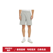 Calvin Klein品牌Logo字母刺繡直筒休閑短褲男款英雄灰 英雄灰 XL