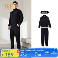 361°運動(dòng)套裝男士秋季跑步訓練服休閑外套褲子兩件套652134001G-2