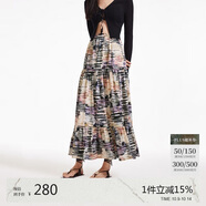 VEROMODA 半身裙女2024春夏新款松緊腰民族風(fēng)大擺半裙度假百搭32431G001