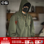 馬登工裝 美式復古甲板服惡劣天氣短款輕戶(hù)外夾克外套男寬松連帽衛衣 軍綠色 【加大版】 L