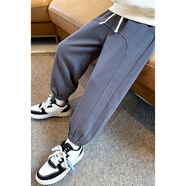 璇醇山東即墨兒童衛衣男童秋季純棉秋裝新款春秋款中大童男孩打底衫 模特同款休閑褲 120 cm