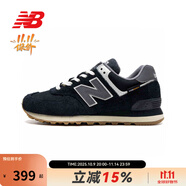 NEW BALANCE NB男鞋女鞋574系列情侶運(yùn)動(dòng)休閑鞋 U574RUS 黑色 37.5 (腳長(zhǎng)23cm)