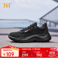 361°運(yùn)動(dòng)鞋女秋冬季防潑水通勤休閑厚底回彈健身跑步鞋子682232233-3