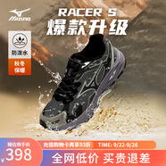 美津濃（MIZUNO）【RACER S】軟底輕便運動跑步鞋男女同款緩震透氣休閑慢跑鞋 【防潑水】03/普羅旺斯 38.5 (245mm)