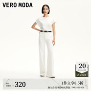VEROMODA【超模褲】牛仔褲女2025新款原色高腰神褲直筒喇叭褲秋季女褲子 白牛仔色 2XL