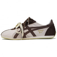 Onitsuka Tiger定制球鞋Onitsuka Tiger鬼塚虎 Runspark 皮革翻毛皮 輕便 防滑 咖啡色 43.5