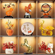 詠幻現(xiàn)代酒柜裝飾品擺件輕奢高檔客廳高端大氣上檔次家居電視柜工藝品 主圖新房酒柜擺件9件套(招財(cái)進(jìn)寶)