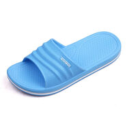 接運貓超輕泡沫夏季浴室拖鞋居家用鞋室內情侶EVA男女涼防滑一體托酒店 天藍色eva材質(zhì) 36 36建議平時(shí)3536的腳