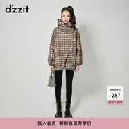 DZZIT地素牛仔破洞打底褲秋冬彈力修身版型小腳褲小眾女 黑色 S