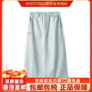 斯凱奇Skechers斯凱奇SmileyWorld系列2024秋冬女純棉半身裙半開(kāi)叉裙子 高樓灰/004T XL