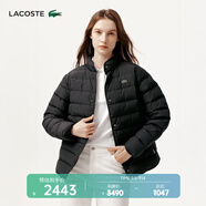 LACOSTE法國鱷魚女裝秋冬時尚潮流立領(lǐng)短款外套羽絨服女|BF5482 031/黑色 XL 42/175