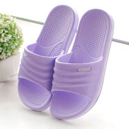 接運貓情侶拖鞋夏季女室內防滑浴室洗澡防臭厚底泡沫底男家居涼拖鞋 紫羅蘭 36 36