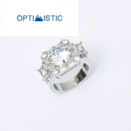 OPTIMISTIC品質(zhì)5克拉鉆戒霸氣滿天星戒指豪華大嘻哈夸張夜店神器 7美碼
